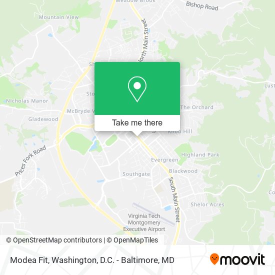 Modea Fit map