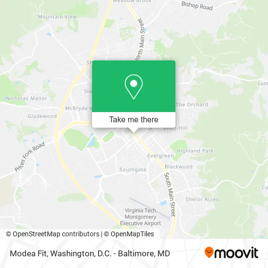Mapa de Modea Fit