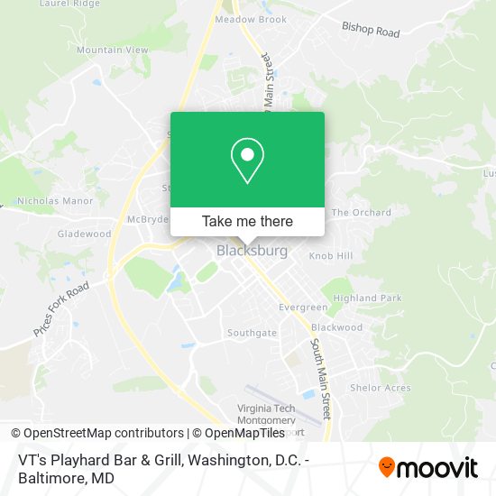 VT's Playhard Bar & Grill map