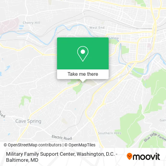 Mapa de Military Family Support Center