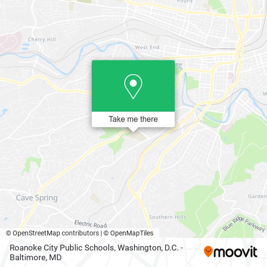 Mapa de Roanoke City Public Schools