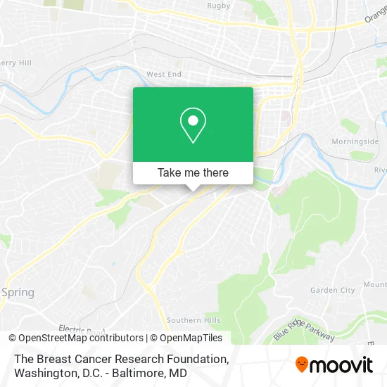 Mapa de The Breast Cancer Research Foundation