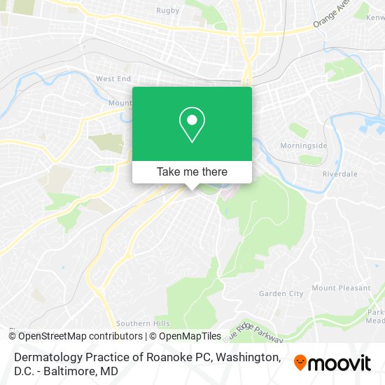 Dermatology Practice of Roanoke PC map