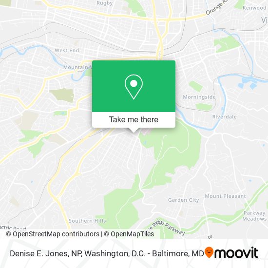 Mapa de Denise E. Jones, NP