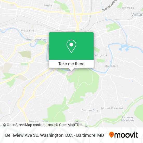 Belleview Ave SE map