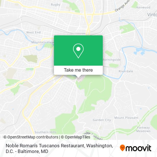 Noble Roman's Tuscanos Restaurant map