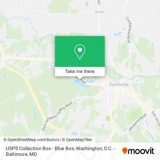 USPS Collection Box - Blue Box map