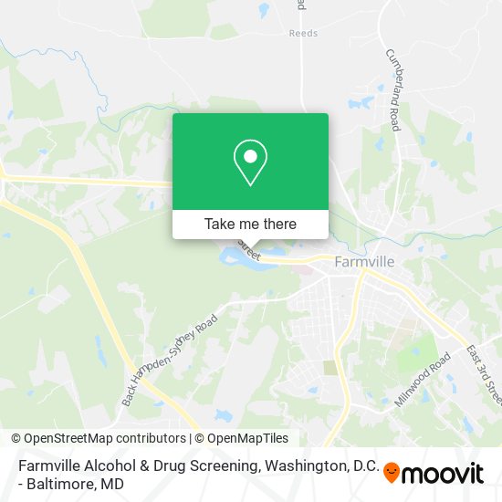 Mapa de Farmville Alcohol & Drug Screening