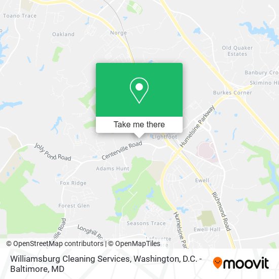 Williamsburg Cleaning Services map