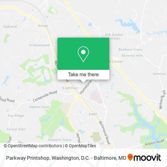 Parkway Printshop map