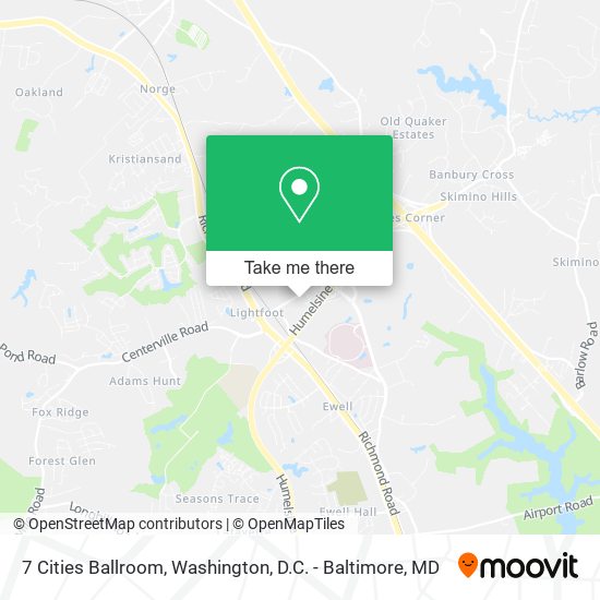 7 Cities Ballroom map