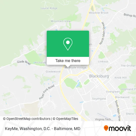 Mapa de KeyMe