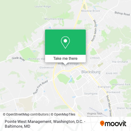 Pointe West Management map