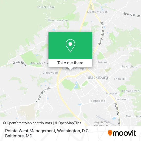 Pointe West Management map