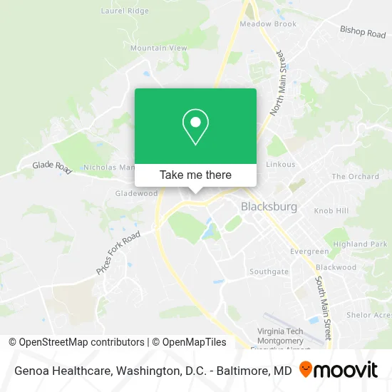Genoa Healthcare map