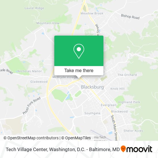 Mapa de Tech Village Center