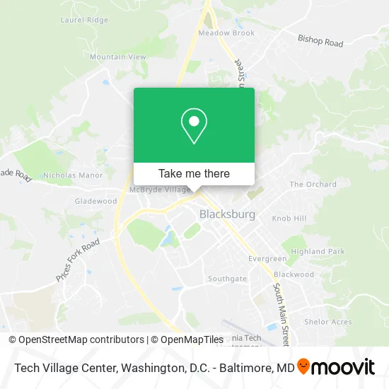 Mapa de Tech Village Center