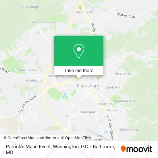 Mapa de Patrick's Mane Event
