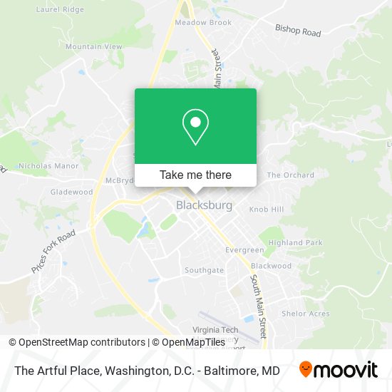 The Artful Place map