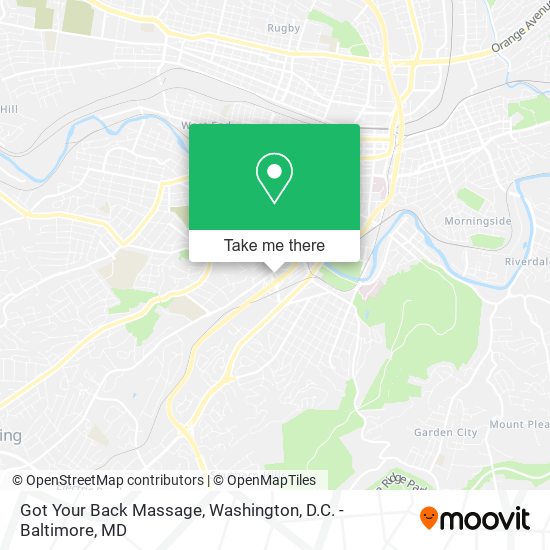 Got Your Back Massage map