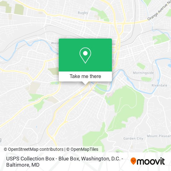 USPS Collection Box - Blue Box map