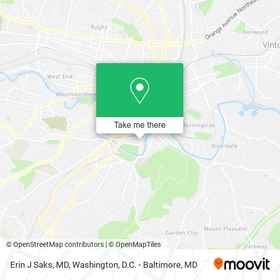 Erin J Saks, MD map