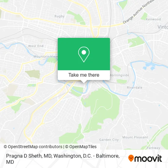 Mapa de Pragna D Sheth, MD