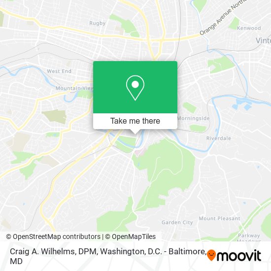 Craig A. Wilhelms, DPM map