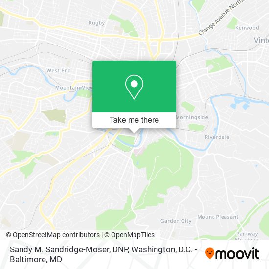 Mapa de Sandy M. Sandridge-Moser, DNP