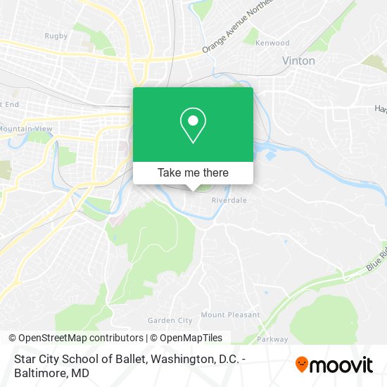 Mapa de Star City School of Ballet