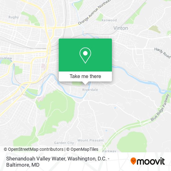 Mapa de Shenandoah Valley Water