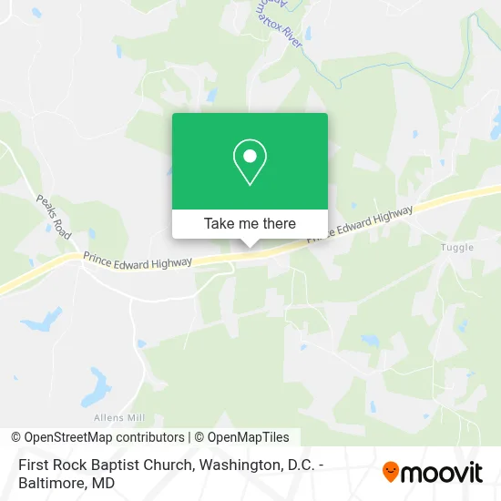 First Rock Baptist Church map