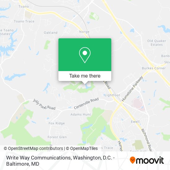 Mapa de Write Way Communications