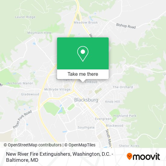 New River Fire Extinguishers map