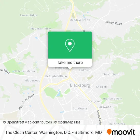 The Clean Center map