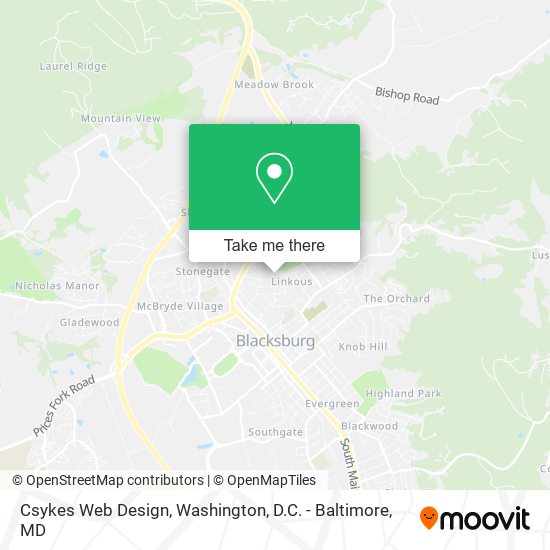 Csykes Web Design map