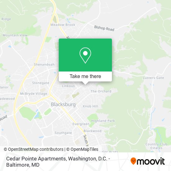 Cedar Pointe Apartments map