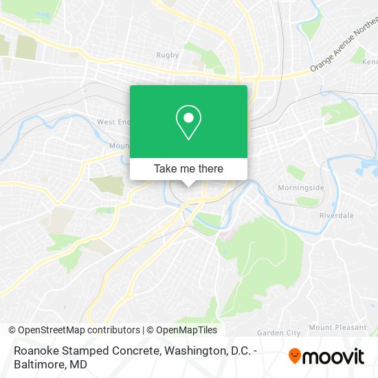 Roanoke Stamped Concrete map
