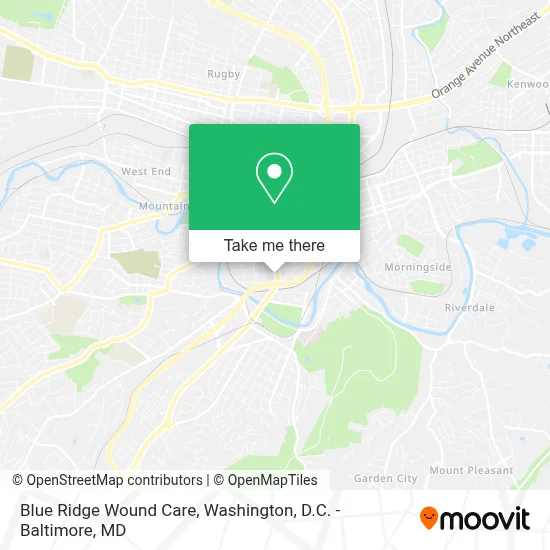 Blue Ridge Wound Care map