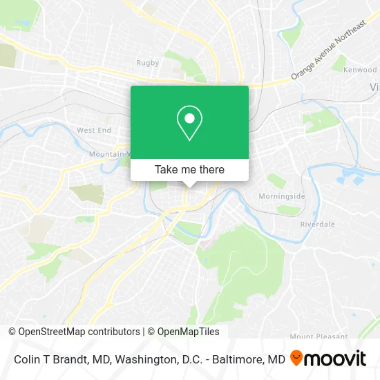 Colin T Brandt, MD map