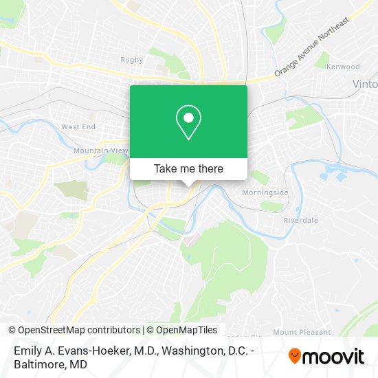 Emily A. Evans-Hoeker, M.D. map