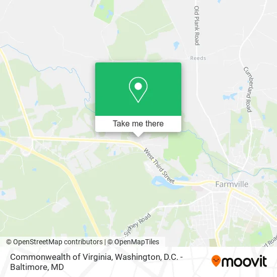 Commonwealth of Virginia map