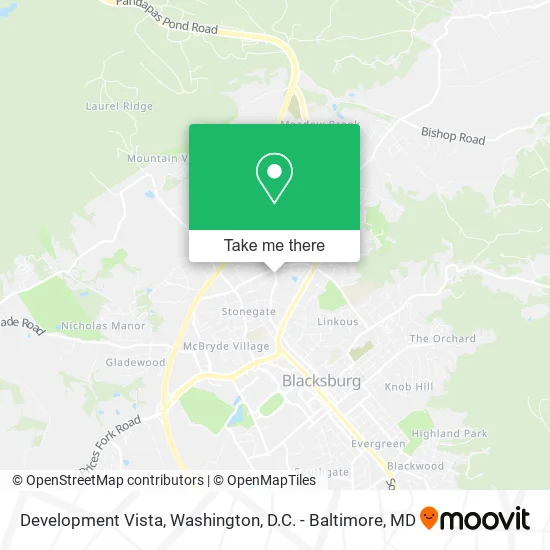 Development Vista map