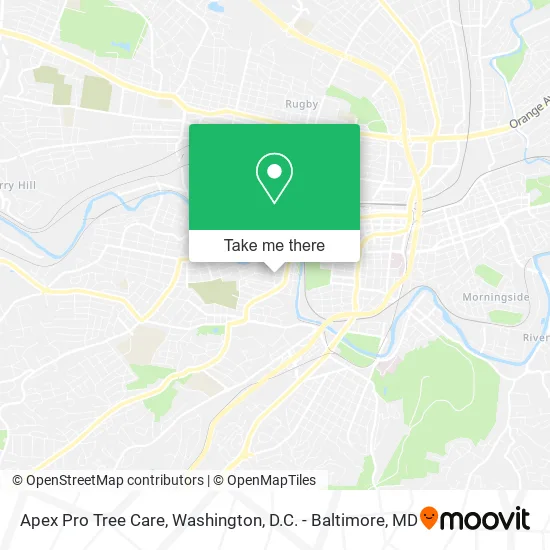 Mapa de Apex Pro Tree Care