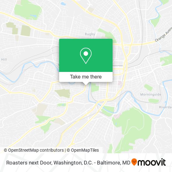 Roasters next Door map