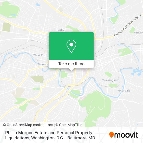 Phillip Morgan Estate and Personal Property Liquidations map