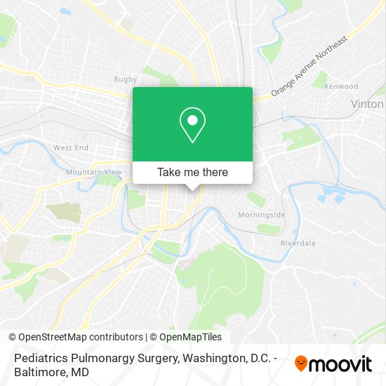 Pediatrics Pulmonargy Surgery map