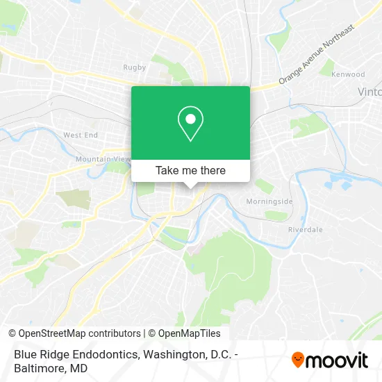 Blue Ridge Endodontics map