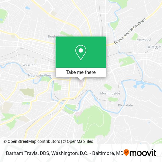 Barham Travis, DDS map