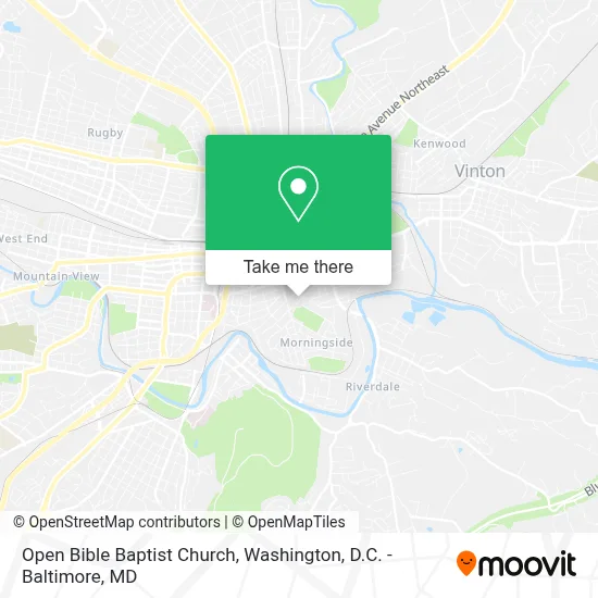 Open Bible Baptist Church map